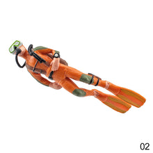 Load image into Gallery viewer, Aquarium Simulated Diver Miniature Diver Figure Diving Model Action Figure Miniature Sea Animal Model Ornaments Aquarium Decor Fish Tank Figurine Toy
