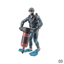 Load image into Gallery viewer, Aquarium Simulated Diver Miniature Diver Figure Diving Model Action Figure Miniature Sea Animal Model Ornaments Aquarium Decor Fish Tank Figurine Toy
