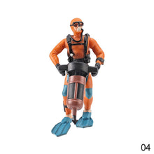 Load image into Gallery viewer, Aquarium Simulated Diver Miniature Diver Figure Diving Model Action Figure Miniature Sea Animal Model Ornaments Aquarium Decor Fish Tank Figurine Toy
