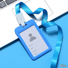 Load image into Gallery viewer, Lanyards ID Card Holder Bank Bus Pass Card Case Cover Men Women's Bank Credit Card Holder Strap Cardholder
