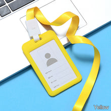 Load image into Gallery viewer, Lanyards ID Card Holder Bank Bus Pass Card Case Cover Men Women's Bank Credit Card Holder Strap Cardholder

