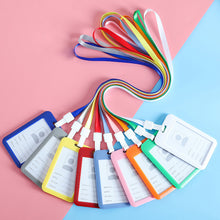 Load image into Gallery viewer, Lanyards ID Card Holder Bank Bus Pass Card Case Cover Men Women's Bank Credit Card Holder Strap Cardholder
