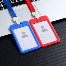 Load image into Gallery viewer, Lanyards ID Card Holder Bank Bus Pass Card Case Cover Men Women's Bank Credit Card Holder Strap Cardholder
