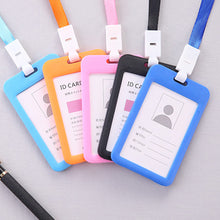 Load image into Gallery viewer, Lanyards ID Card Holder Bank Bus Pass Card Case Cover Men Women's Bank Credit Card Holder Strap Cardholder
