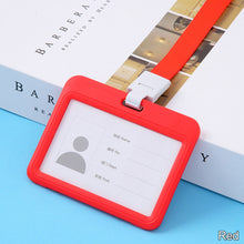 Load image into Gallery viewer, Lanyards ID Card Holder Bank Bus Pass Card Case Cover Men Women's Bank Credit Card Holder Strap Cardholder
