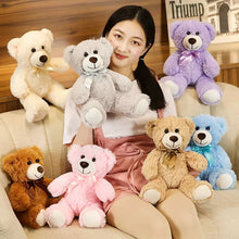 Load image into Gallery viewer, 1pc 35CM Stuffed Teddy Bear Toys with Ribbon Bow Bears 7 Colors Plush Toys Best Gift for Children Kids Toy Wedding Gifts
