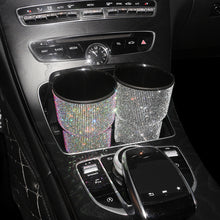 Load image into Gallery viewer, Crystal Car Trash Bin Garbage Dust Case Car Storage Box Trash Can Car Decor Bling Car Accessories Interior Vehicle for Woman
