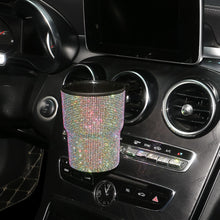 Load image into Gallery viewer, Crystal Car Trash Bin Garbage Dust Case Car Storage Box Trash Can Car Decor Bling Car Accessories Interior Vehicle for Woman
