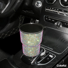 Load image into Gallery viewer, Crystal Car Trash Bin Garbage Dust Case Car Storage Box Trash Can Car Decor Bling Car Accessories Interior Vehicle for Woman
