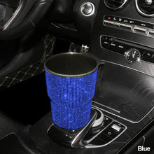 Load image into Gallery viewer, Crystal Car Trash Bin Garbage Dust Case Car Storage Box Trash Can Car Decor Bling Car Accessories Interior Vehicle for Woman
