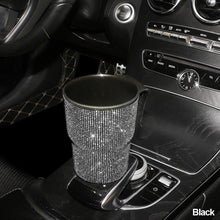Load image into Gallery viewer, Crystal Car Trash Bin Garbage Dust Case Car Storage Box Trash Can Car Decor Bling Car Accessories Interior Vehicle for Woman
