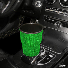 Load image into Gallery viewer, Crystal Car Trash Bin Garbage Dust Case Car Storage Box Trash Can Car Decor Bling Car Accessories Interior Vehicle for Woman
