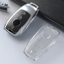 Load image into Gallery viewer, Car Key Case Transparent Cover for Mercedes Benz E C S GLC Class E200 E400 E63 W213 S550 S560 C260 A200 Key Shell TPU Protector
