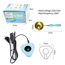Load image into Gallery viewer, Electric Sealing Wax Furnace with Spoon Heating Melting Wax Furnace DIY Craft Wax Seal Stamp Set Lacquer Furnace
