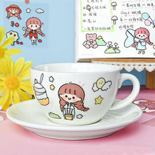 Load image into Gallery viewer, 100PCS Korean Style PVC Personality Hand Account Cute Cartoon Laser Waterproof Stickers DIY Material Girls Children's Toys Kawaii Gift
