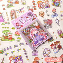 Load image into Gallery viewer, Korean Style PVC Personality Hand Account Cute Cartoon Laser Waterproof Stickers DIY Material Girls Children's Toys Kawaii Gift
