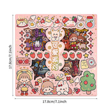 Load image into Gallery viewer, Korean Style PVC Personality Hand Account Cute Cartoon Laser Waterproof Stickers DIY Material Girls Children's Toys Kawaii Gift
