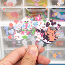 Load image into Gallery viewer, Cute Guka Sticker DIY Keychain Transparent Decoration Pendant Keychain Badge Kawaii Stationery Accessories
