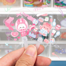 Load image into Gallery viewer, Cute Guka Sticker DIY Keychain Transparent Decoration Pendant Keychain Badge Kawaii Stationery Accessories
