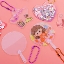 Load image into Gallery viewer, Cute Guka Sticker DIY Keychain Transparent Decoration Pendant Keychain Badge Kawaii Stationery Accessories
