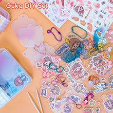 Load image into Gallery viewer, Cute Guka Sticker DIY Keychain Transparent Decoration Pendant Keychain Badge Kawaii Stationery Accessories
