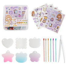 Load image into Gallery viewer, Cute Guka Sticker DIY Keychain Transparent Decoration Pendant Keychain Badge Kawaii Stationery Accessories
