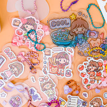 Load image into Gallery viewer, Cute Guka Sticker DIY Keychain Transparent Decoration Pendant Keychain Badge Kawaii Stationery Accessories
