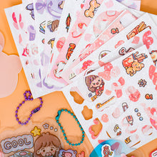 Load image into Gallery viewer, Cute Guka Sticker DIY Keychain Transparent Decoration Pendant Keychain Badge Kawaii Stationery Accessories
