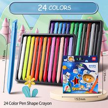 Load image into Gallery viewer, 12/24 Colors/Set Drop Shape Crayons Non Dirty Hand Washable Safe Non-Toxic for kids Baby Toddler Gift Early Education Tools
