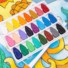 Load image into Gallery viewer, 12/24 Colors/Set Drop Shape Crayons Non Dirty Hand Washable Safe Non-Toxic for kids Baby Toddler Gift Early Education Tools
