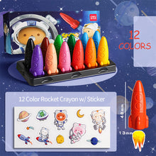 Load image into Gallery viewer, 12/24 Colors/Set Drop Shape Crayons Non Dirty Hand Washable Safe Non-Toxic for kids Baby Toddler Gift Early Education Tools
