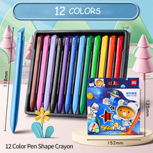 Load image into Gallery viewer, 12/24 Colors/Set Drop Shape Crayons Non Dirty Hand Washable Safe Non-Toxic for kids Baby Toddler Gift Early Education Tools
