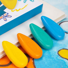 Load image into Gallery viewer, 12/24 Colors/Set Drop Shape Crayons Non Dirty Hand Washable Safe Non-Toxic for kids Baby Toddler Gift Early Education Tools
