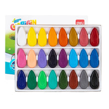 Load image into Gallery viewer, 12/24 Colors/Set Drop Shape Crayons Non Dirty Hand Washable Safe Non-Toxic for kids Baby Toddler Gift Early Education Tools

