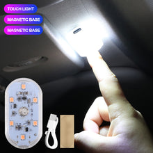 Load image into Gallery viewer, Magnets Car Interior Touch Roof Lights Indoor Lighting Ceiling Lamp Night Light Hand Reading Light Reading Lamp
