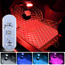 Load image into Gallery viewer, 8LED Car Interior Ambient Mood Light Touch Roof Wireless LED Interior Lighting Reading Ceiling Decoration Car Lighting
