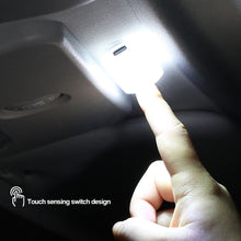 Load image into Gallery viewer, 8LED Car Interior Ambient Mood Light Touch Roof Wireless LED Interior Lighting Reading Ceiling Decoration Magnets Car Lighting
