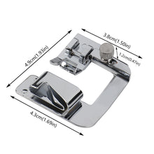 Load image into Gallery viewer, 3Pcs Domestic Foot Presser Household Multifunctional Sewing Machine Accessories Rolled Hem Feet Set 3 Size 4/8" 6/8" 8/8"
