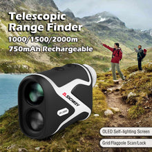 Load image into Gallery viewer, Outdoor Golf Rangefinder with 6X Magnification Support USB Charging Distance Speed Angle Measurement Meter
