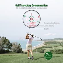 Load image into Gallery viewer, Outdoor Golf Rangefinder with 6X Magnification Support USB Charging Distance Speed Angle Measurement Meter
