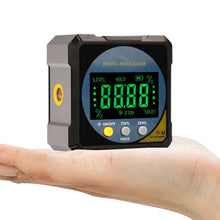 Load image into Gallery viewer, Laser Digital Level Angle Gauge 360° Mini Measuring USB Inclinometer with Magnetic Base Electronic Universal Bevel Protractor Goniometer Tilt Measuring Tool
