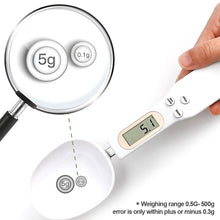 Load image into Gallery viewer, 500g/0.1g Digital Kitchen Scale Portable Measuring Spoon Gram Electronic LCD Spoon Weight Volumn Food Scale Kitchen Gadgets Accessories
