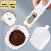 Load image into Gallery viewer, 2 Spoons 500g/0.1g Rechargeable Digital Kitchen Scale Set Portable Measuring Spoon Gram Electronic LCD Spoon Weight Volumn Food Scale Kitchen Gadgets Accessories
