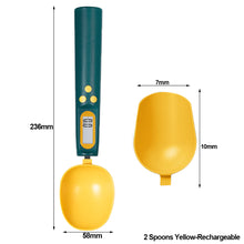 Load image into Gallery viewer, 2 Spoons 500g/0.1g Rechargeable Digital Kitchen Scale Set Portable Measuring Spoon Gram Electronic LCD Spoon Weight Volumn Food Scale Kitchen Gadgets Accessories

