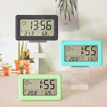 Load image into Gallery viewer, Large LCD Digital Thermometer Hygrometer Clock Indoor Temperature Sensor Humidity Meter Thermometer Gauge Bedside Clock
