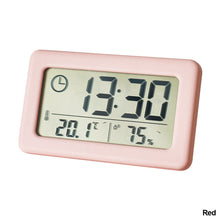 Load image into Gallery viewer, Large LCD Digital Thermometer Hygrometer Clock Indoor Temperature Sensor Humidity Meter Thermometer Gauge Bedside Clock

