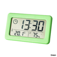 Load image into Gallery viewer, Large LCD Digital Thermometer Hygrometer Clock Indoor Temperature Sensor Humidity Meter Thermometer Gauge Bedside Clock
