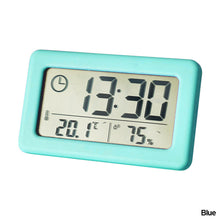 Load image into Gallery viewer, Large LCD Digital Thermometer Hygrometer Clock Indoor Temperature Sensor Humidity Meter Thermometer Gauge Bedside Clock
