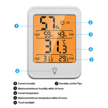 Load image into Gallery viewer, Large LCD Digital Thermometer Hygrometer Indoor Room Temperature Humidity Meter Sensor Gauge Weather Station
