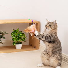 Load image into Gallery viewer, Cat Interactive Toy Funny Feather Teaser Wand Toy with Bell Cat Stick Toy for Kitten Playing Teaser Wand Toy Cat Supplies
